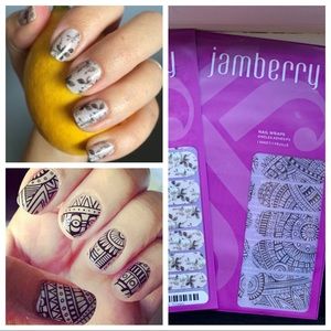 Jamberry Set of 2 Full sheets pattern nail wraps